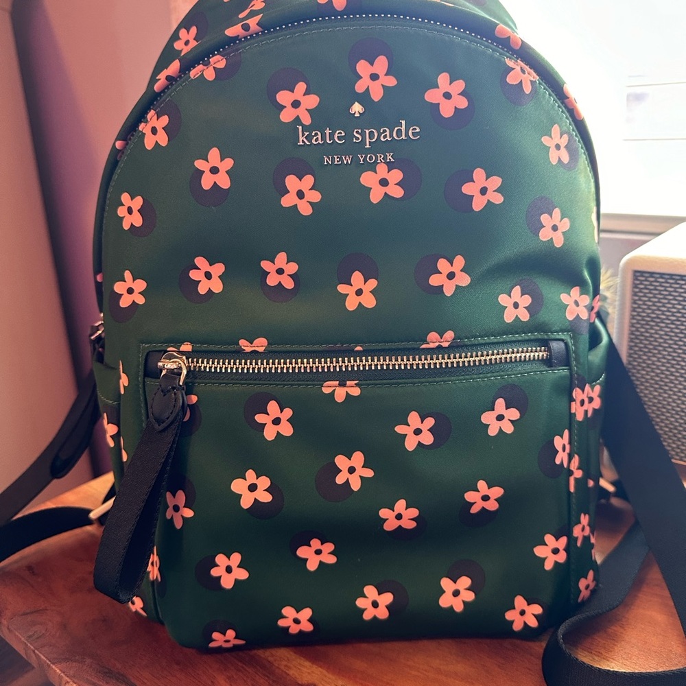Kate spade backpack w/ matching pouch and lanyard